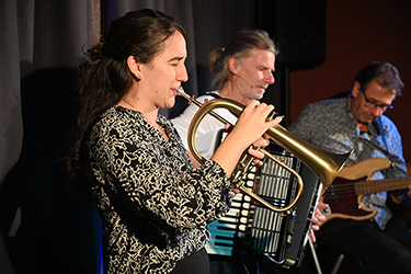 with Rudi Rhode and Marijke Gustorff, photo by Andreas B&uuml;rger